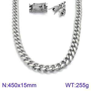 Stainless Steel Necklace - KN93825-Z