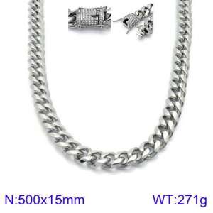 Stainless Steel Necklace - KN93826-Z