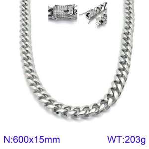 Stainless Steel Necklace - KN93827-Z