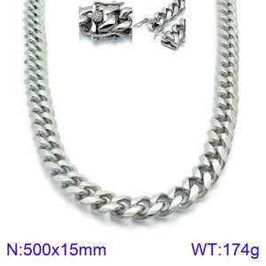 Stainless Steel Necklace - KN93831-Z