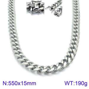 Stainless Steel Necklace - KN93832-Z