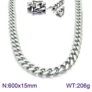 Stainless Steel Necklace - KN93833-Z