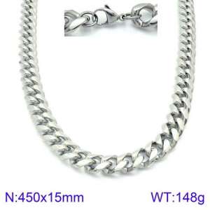 Stainless Steel Necklace - KN93842-Z