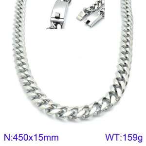 Stainless Steel Necklace - KN93854-Z