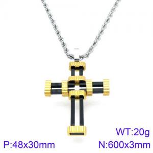 SS Gold-Plating Necklace - KN93968-KLX