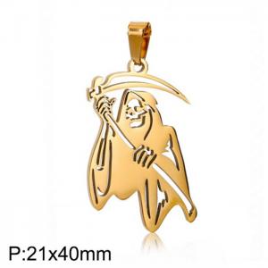 Stainless Steel Personality Fashion Death Pendant - KP100678-WGDYI