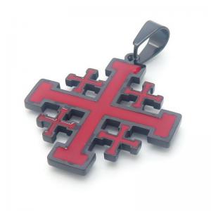 Stainless Steel Cross Pendant - KP115606-HR