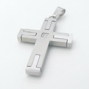 Stainless Steel Cross Pendant - KP115638-HR