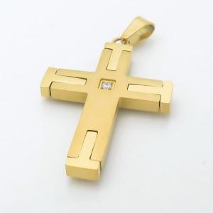 Stainless Steel Cross Pendant - KP115639-HR