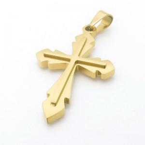 Stainless Steel Cross Pendant - KP115655-HR