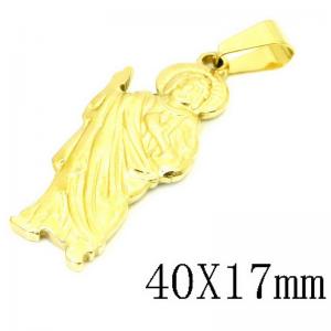 Stainless Steel Gold-plating Pendant - KP115711-NT