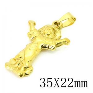 Stainless Steel Gold-plating Pendant - KP115714-NT