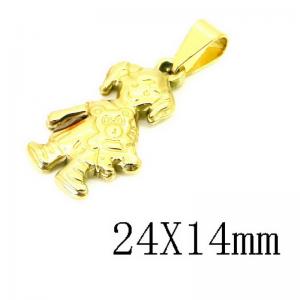 Stainless Steel Gold-plating Pendant - KP115717-NT