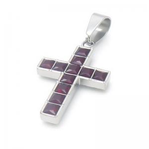 Stainless Steel Cross Pendant - KP115811-HR