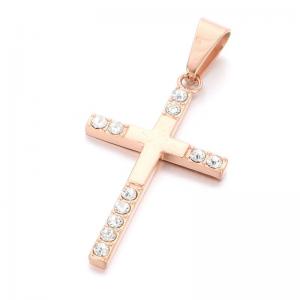 Stainless Steel Cross Pendant - KP115889-HR