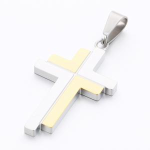 Stainless Steel Cross Pendant - KP116154-HR