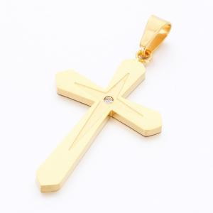 Stainless Steel Cross Pendant - KP116164-HR