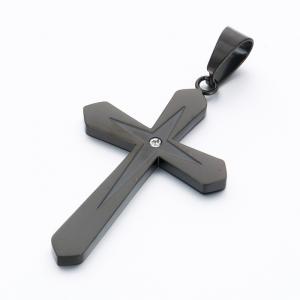 Stainless Steel Cross Pendant - KP116166-HR