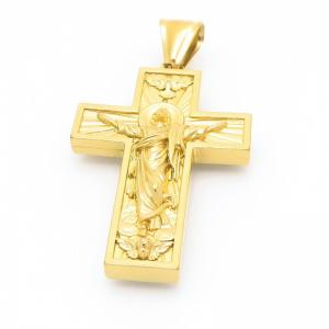 Stainless Steel Cross Pendant - KP116256-TK