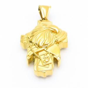 Stainless Steel Gold-plating Pendant - KP116313-TK