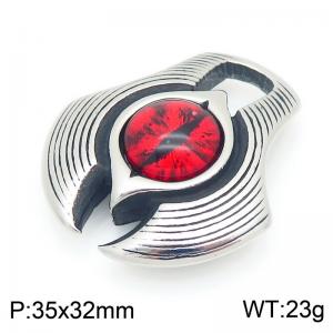 Punk style retro personality stainless steel creative red magic eye wrench pendant - KP116408-MZOZ