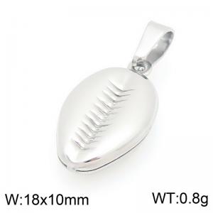 Stainless Steel Pendant Shell Silver Color - KP116756-Z