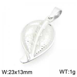 Stainless Steel Pendant Shell Silver Color - KP116758-Z