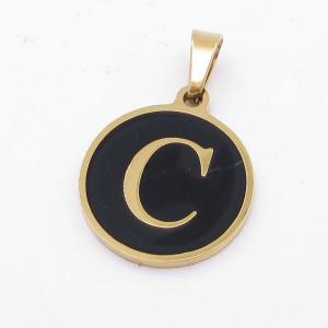Stainless Steel Letter Pendant - KP116822-ZY