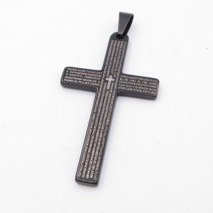 Stainless Steel Cross Pendant - KP116865-ZY