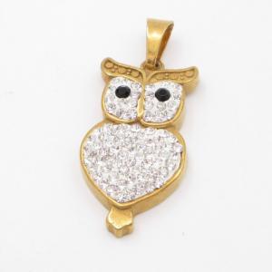 Stainless Steel Stone & Crystal Pendant - KP116883-ZY