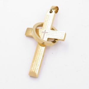 Stainless Steel Cross Pendant - KP116940-ZY