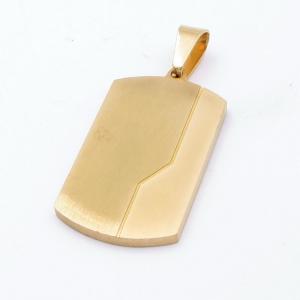Stainless Steel Gold-plating Pendant - KP117082-HR