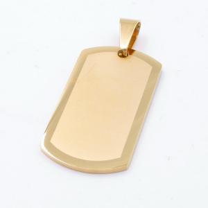 Stainless Steel Gold-plating Pendant - KP117087-HR