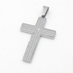 Stainless Steel Cross Pendant - KP117174-HR