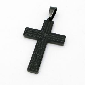 Stainless Steel Cross Pendant - KP117176-HR