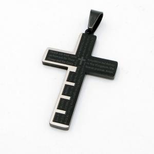 Stainless Steel Cross Pendant - KP117177-HR