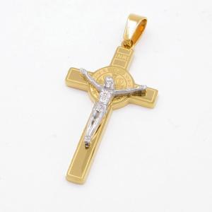 Stainless Steel Cross Pendant - KP117194-HR