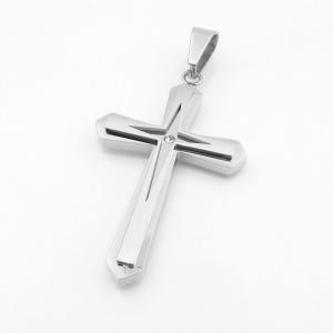 Stainless Steel Cross Pendant - KP117500-HR