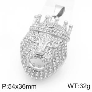 Stainless Steel Stone & Crystal Pendant - KP117600-MZOZ