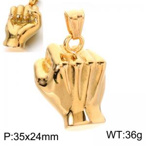 Stainless Steel Gold-plating Pendant - KP118509-LU