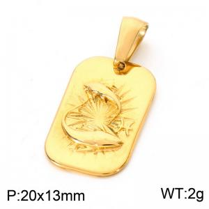 Stainless Steel Gold-plating Pendant - KP118527-LU