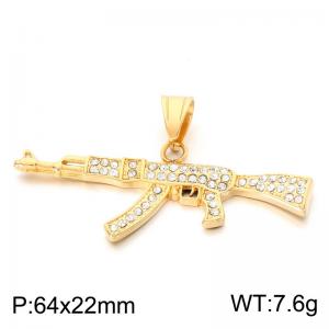 Stainless Steel Gold-plating Pendant - KP118649-LU