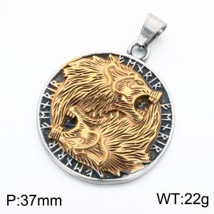 Stainless Steel Gold-plating Pendant - KP118679-LU