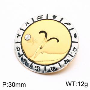 Stainless Steel Gold-plating Pendant - KP118703-LU