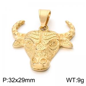 Stainless Steel Gold-plating Pendant - KP118987-LK