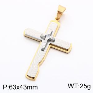 Stainless Steel Cross Pendant - KP119286-KL
