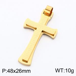 Stainless Steel Cross Pendant - KP119294-KL