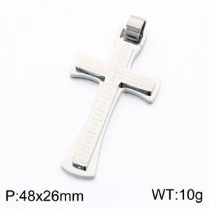 Stainless Steel Cross Pendant - KP119295-KL