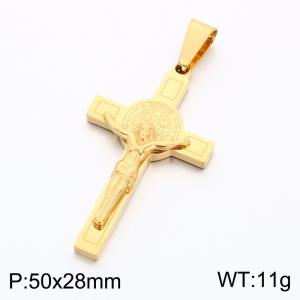 Stainless Steel Cross Pendant - KP119306-KL
