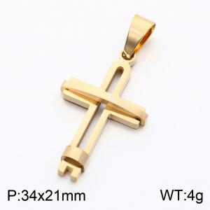 Stainless Steel Cross Pendant - KP119311-KL